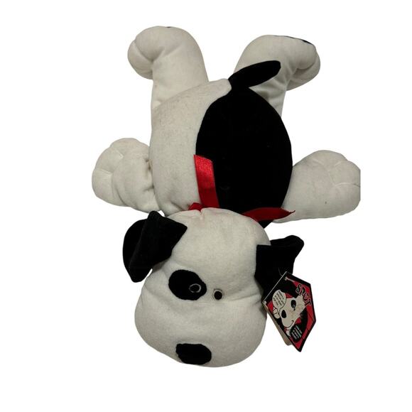 VINTAGE 1994 GIBSON GREETINGS SPOT WHITE & BLACK PUPPY DOG STUFFED ANIMAL PLUSH - Picture 2 of 11
